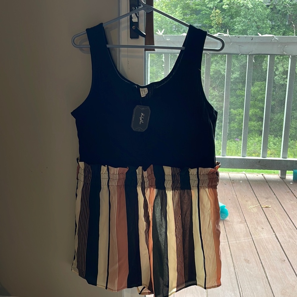 Brand new romper with belt to tie